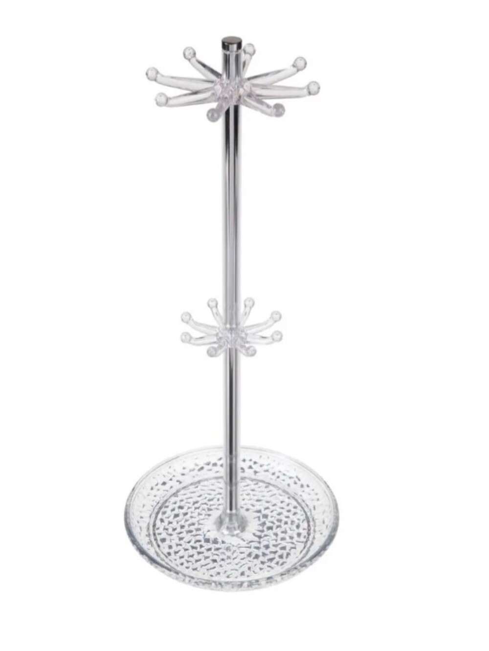 Jewelry Display Holder Rack for Necklaces Bracelets Earrings.15" Tall. 2 Tier.
